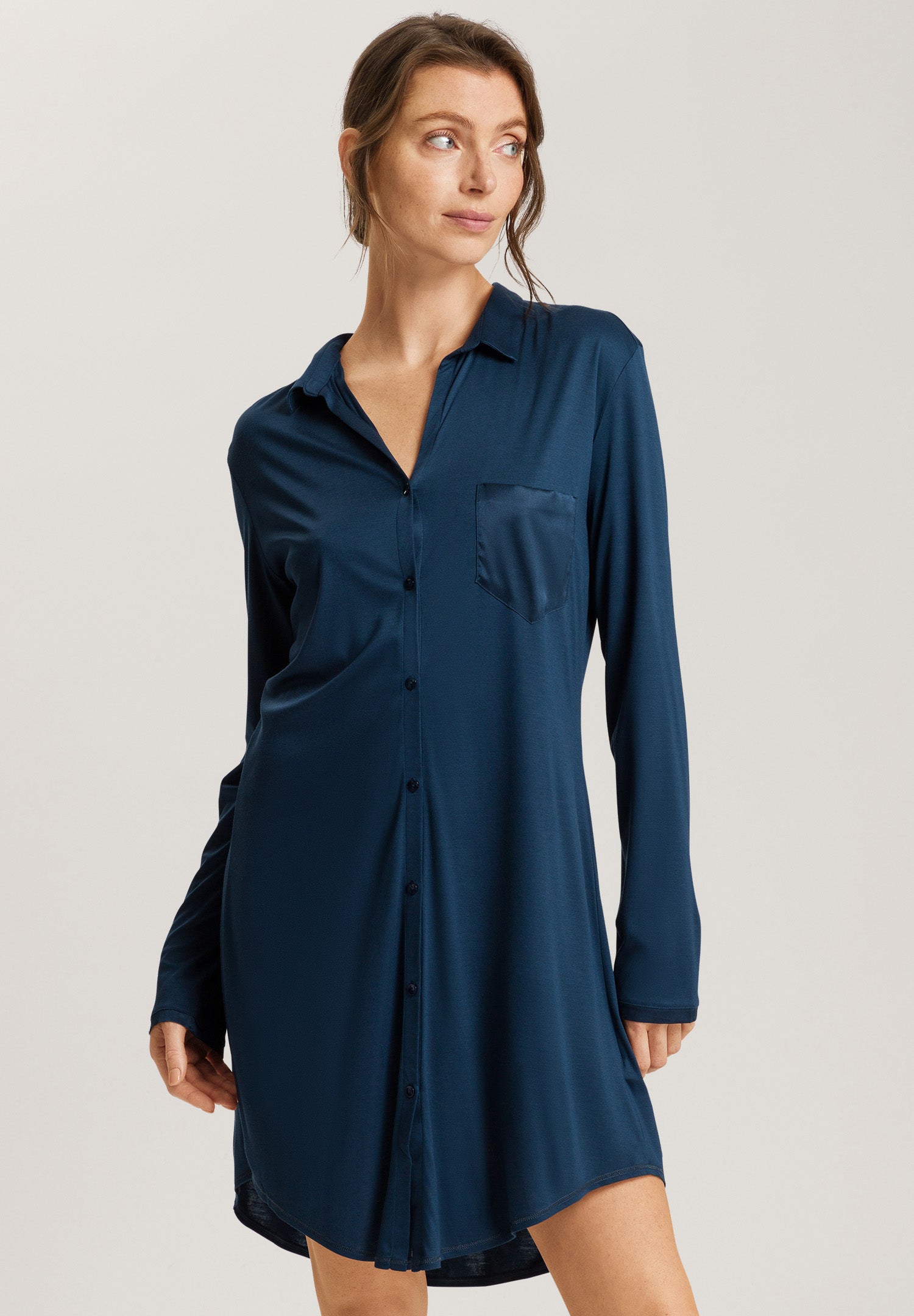 77420 Grand Central Boyfriend Shirt - 1652 Mystic Blue