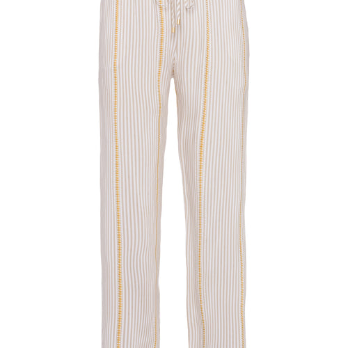 77617 Sleep And Lounge Woven Long Pant - 2008 Safari Stripe