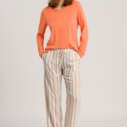 77617 Sleep And Lounge Woven Long Pant - 2953 Textured Stripe