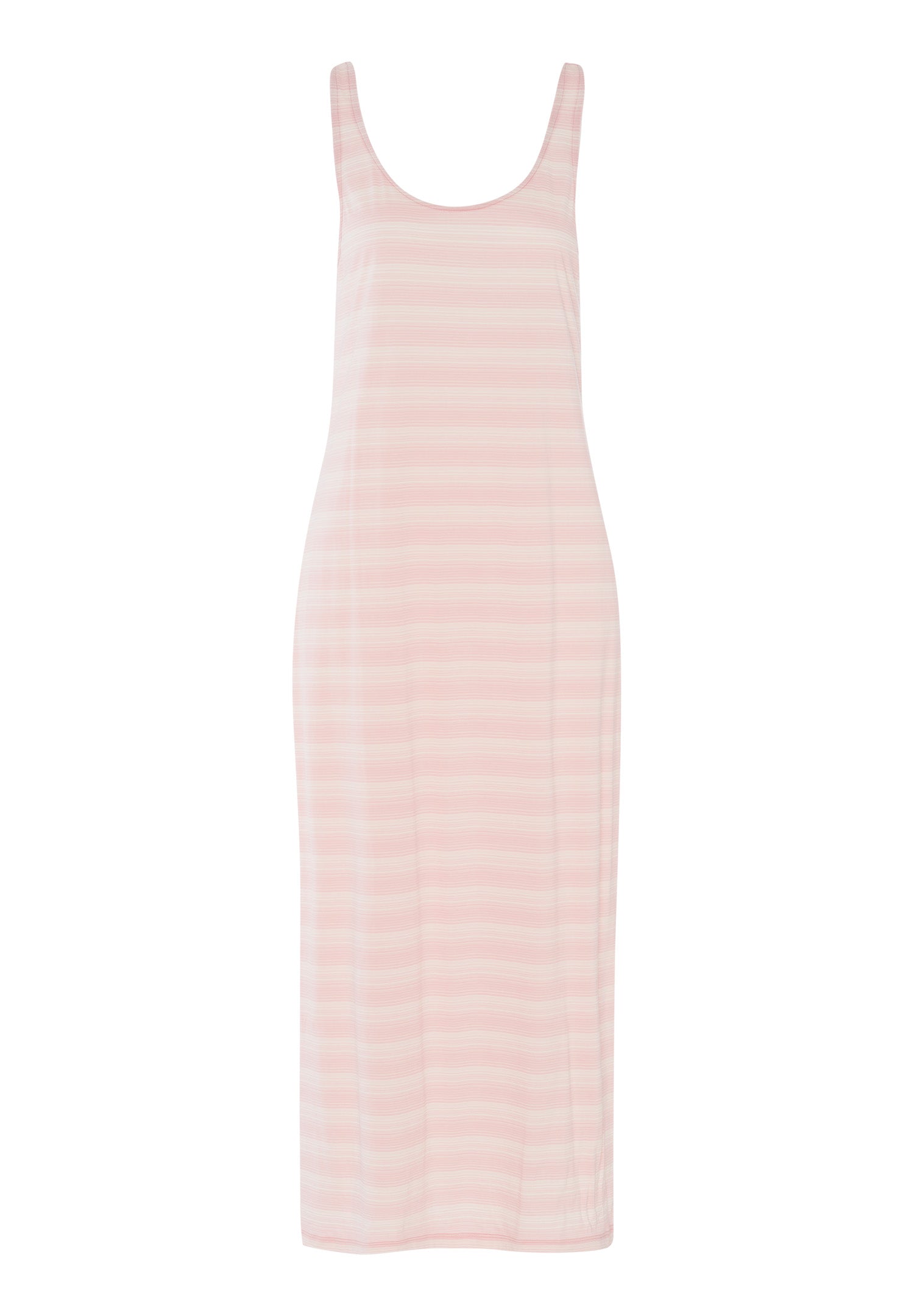 77655 Laura LONG TANK GOWN - 2881 Coral Stripes