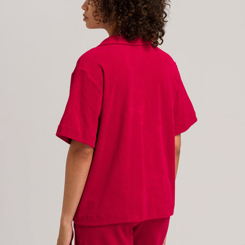 77720 Sleep And Lounge Short Sleeve Shirt - 2401 Garnet Red