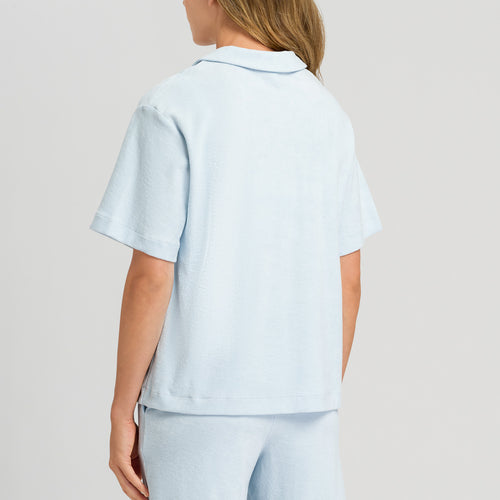 77720 Sleep And Lounge Short Sleeve Shirt - 2518 Misty Blue