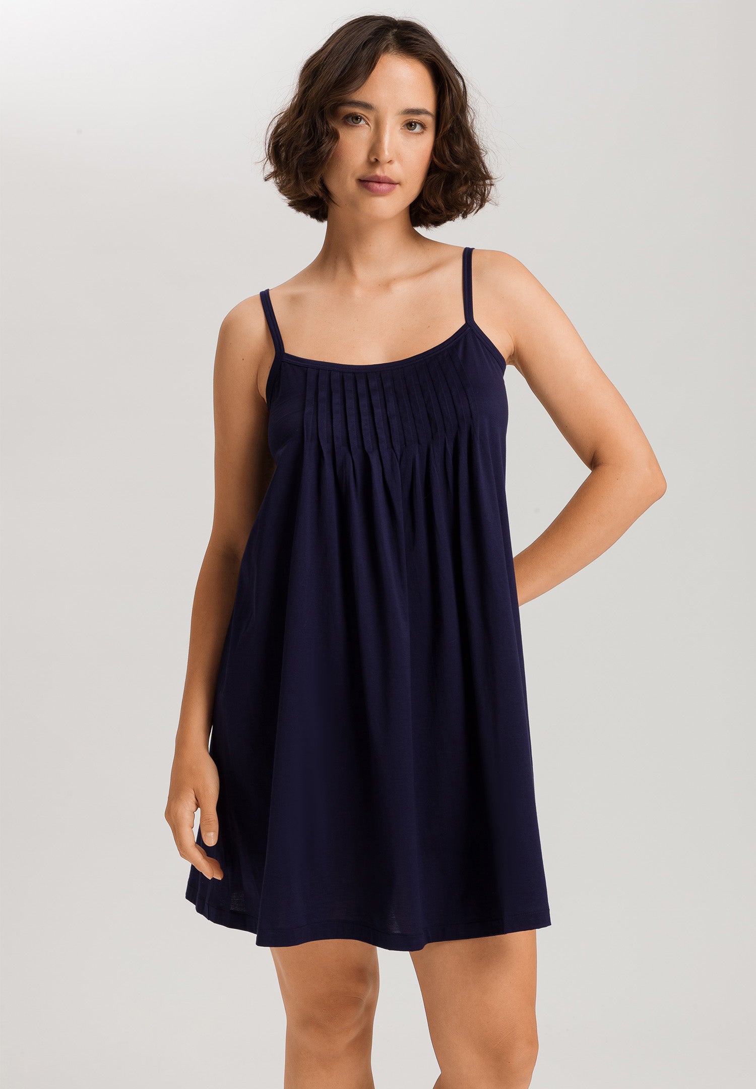 Juliet Pleated Cotton Babydoll | Evening Blue 77747-2621