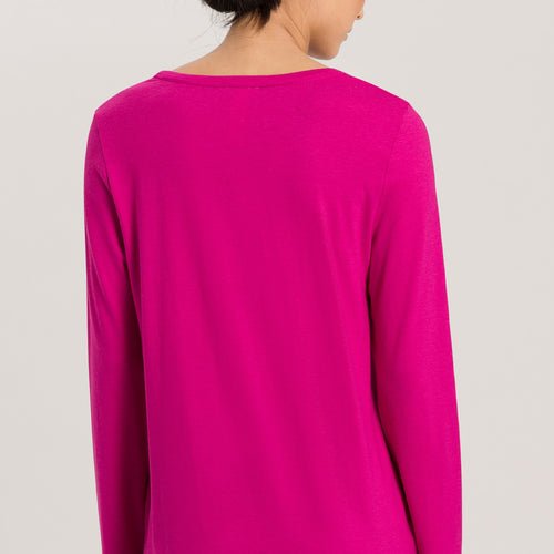 77844 Sleep And Lounge L/Slv Shirt - 1370 Very Berry