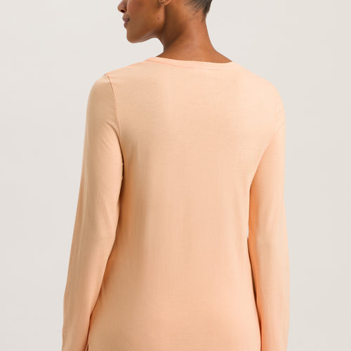 77844 Sleep And Lounge L/Slv Shirt - 2274 Peach Nougat