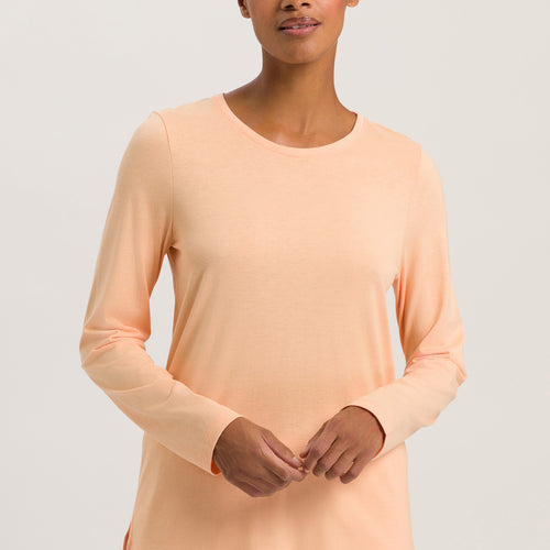 77844 Sleep And Lounge L/Slv Shirt - 2274 Peach Nougat