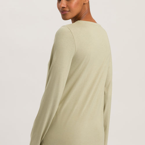 77844 Sleep And Lounge Long Sleeve Shirt - 2720 Moss Green