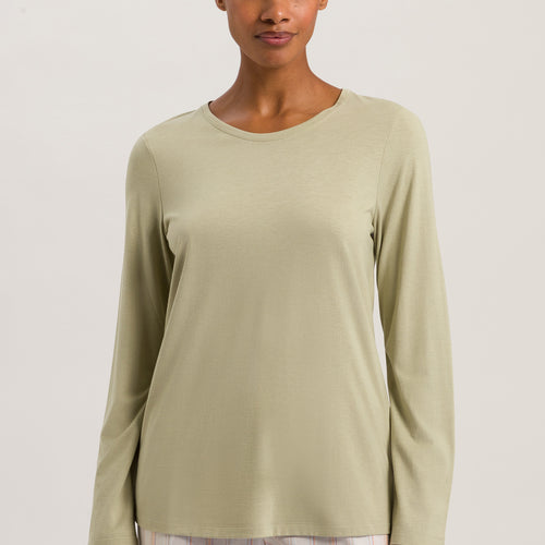 77844 Sleep And Lounge Long Sleeve Shirt - 2720 Moss Green