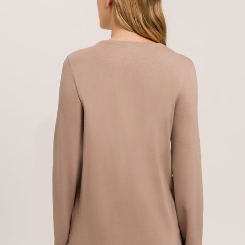 77844 Sleep And Lounge Long Sleeve Shirt - 2819 Mocha