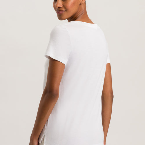 77876 Sleep And Lounge Short Sleeve Shirt - 101 White