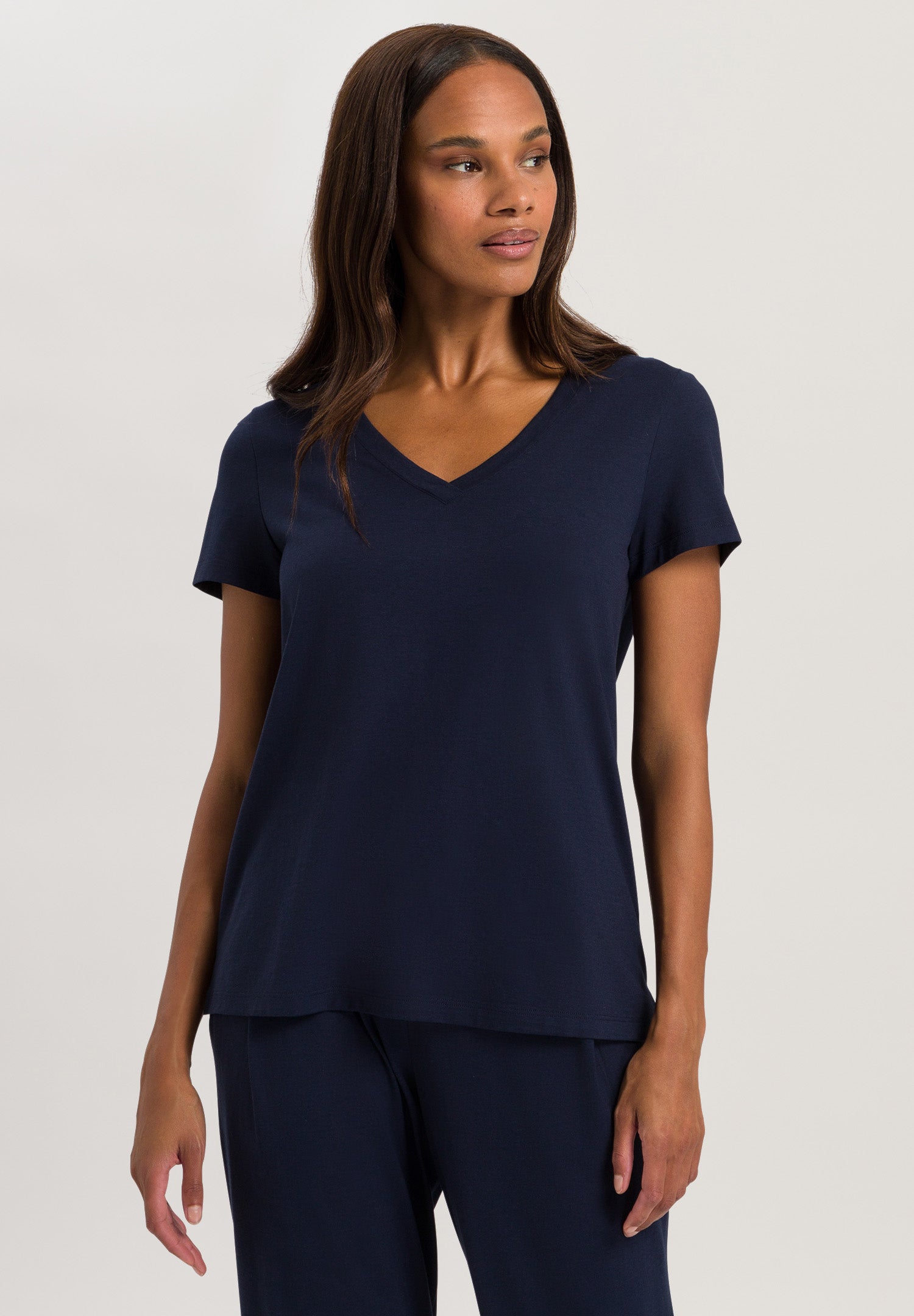 77876 Sleep And Lounge Short Sleeve Shirt - 1610 Deep Navy