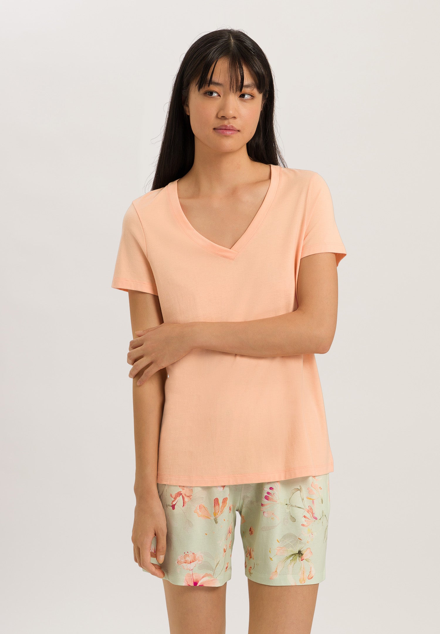 77876 Sleep And Lounge Short Sleeve Shirt - 2274 Peach Nougat