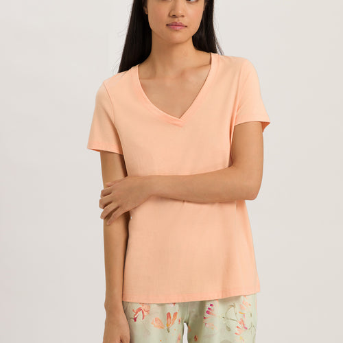 77876 Sleep And Lounge Short Sleeve Shirt - 2274 Peach Nougat