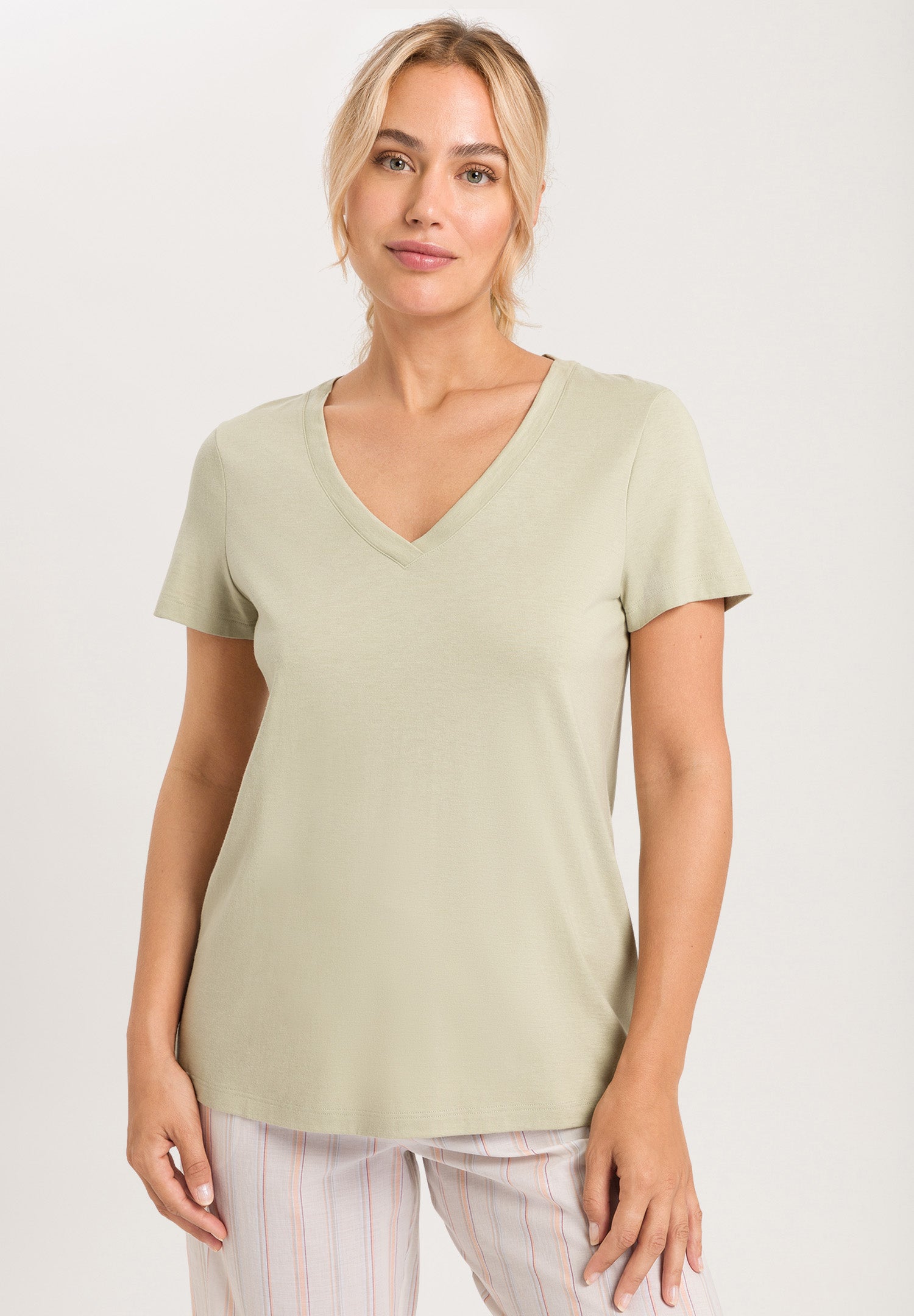 77876 Sleep And Lounge Short Sleeve Shirt - 2720 Moss Green