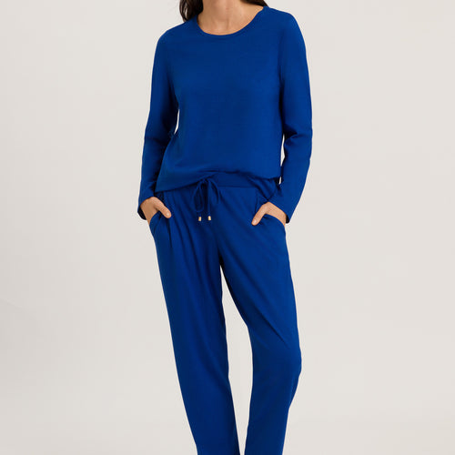 77880 Sleep And Lounge Knit Long Pant - 1653 Deep Indigo