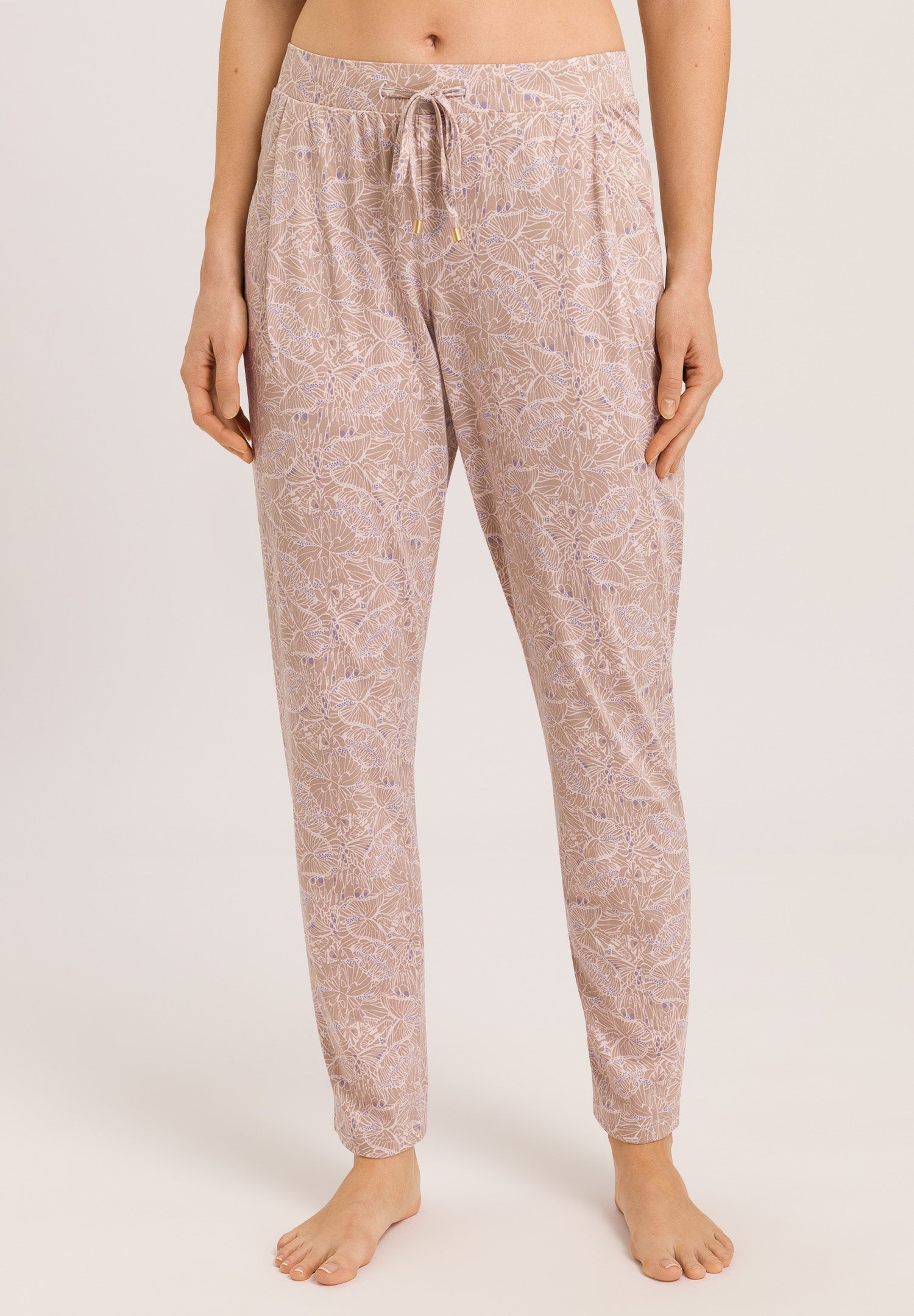 77882 Sleep And Lounge Knit Pants Print - 2390 Abstract Butterflies