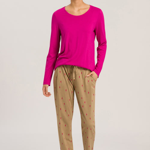 77882 Sleep And Lounge Knit Pants Print - 2957 Vibrant Fireflies