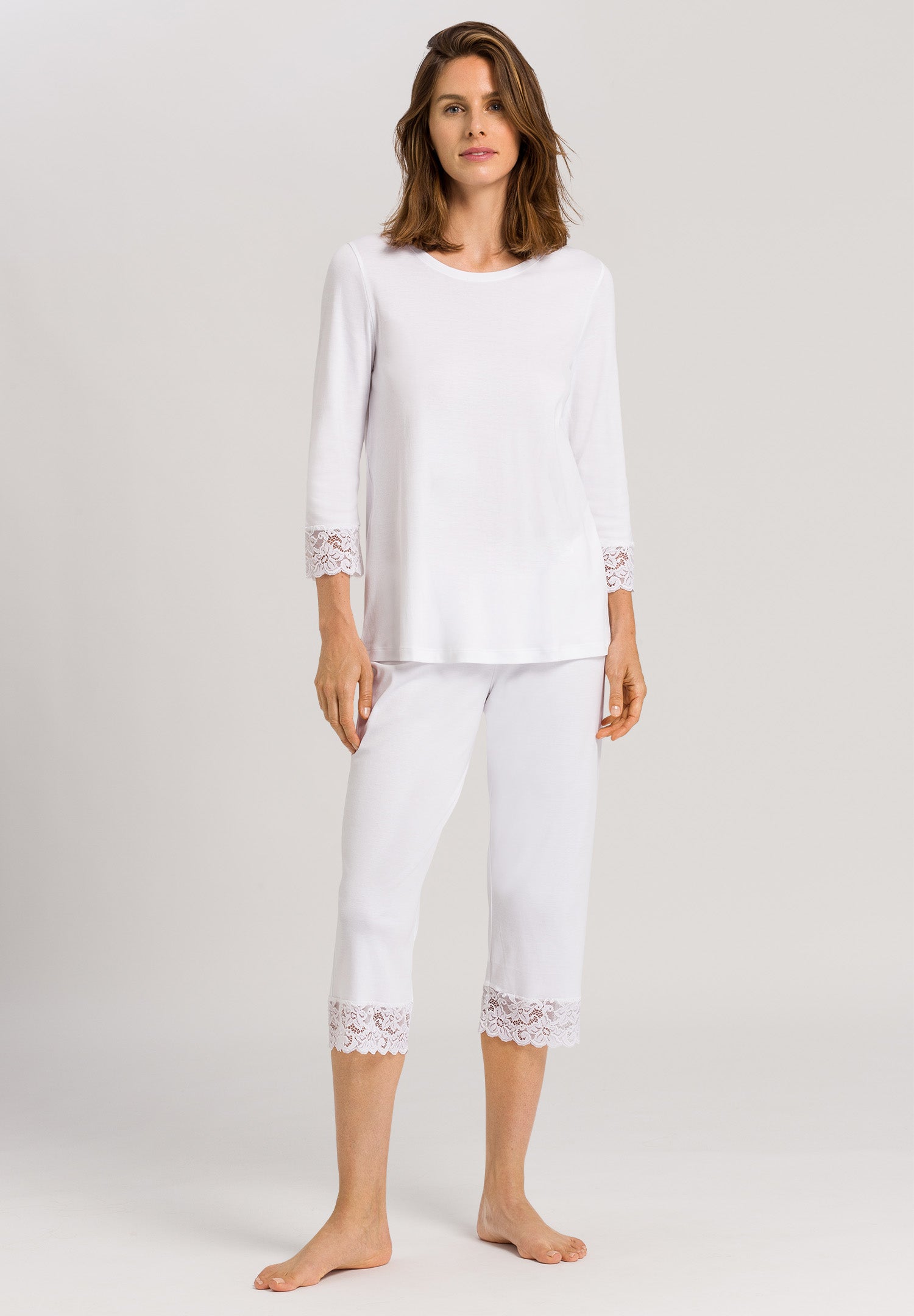 77928 Moments Crop Pajama - 101 White