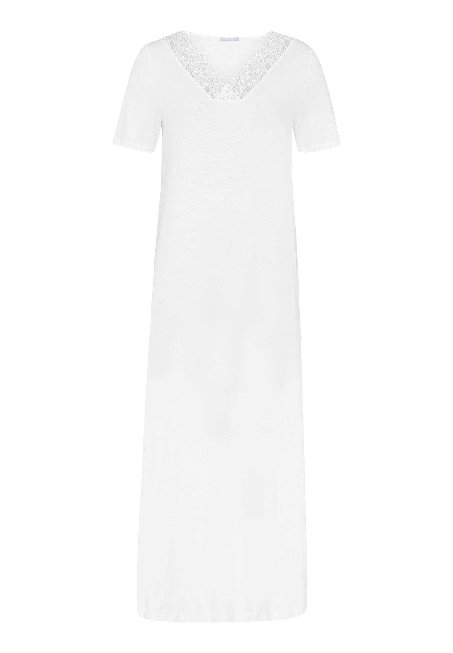 77933 Moments Short Sleeve Long Gown - 101 White