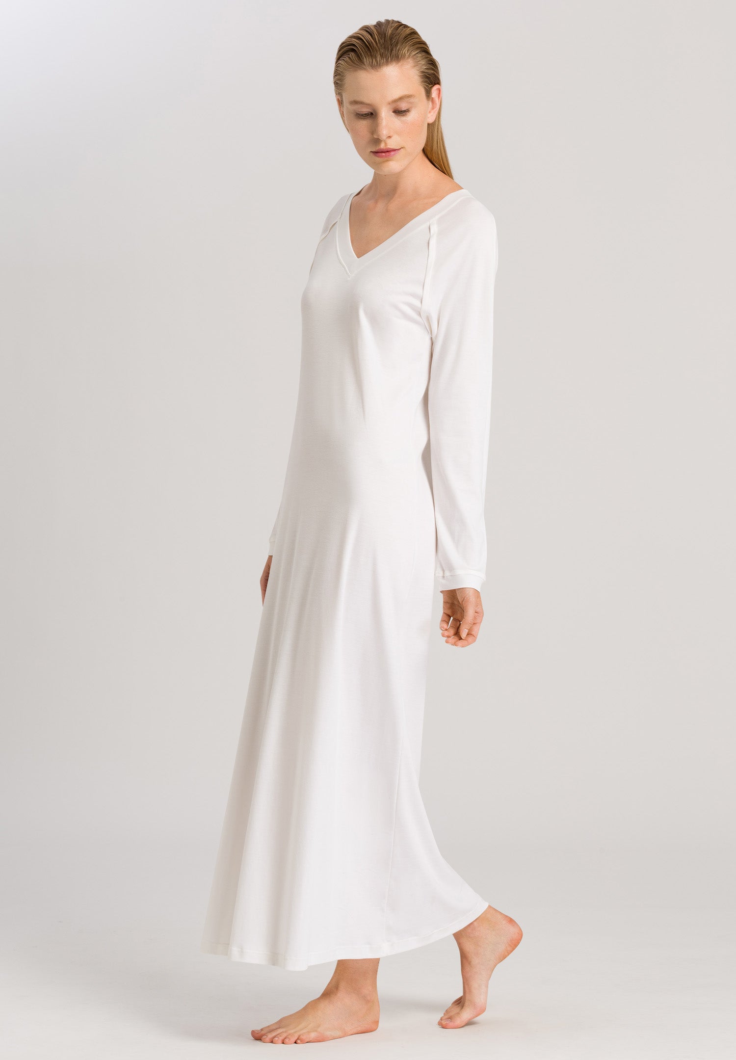 77947 Pure Essence Long Sleeve Gown - 102 Off White