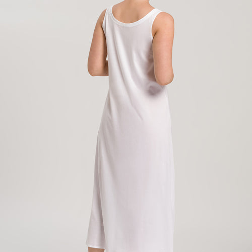 77951 Cotton Deluxe Long Tank Gown - 101 White