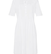 77954 Cotton Deluxe Short Sleeve Button Front Gown - 101 White