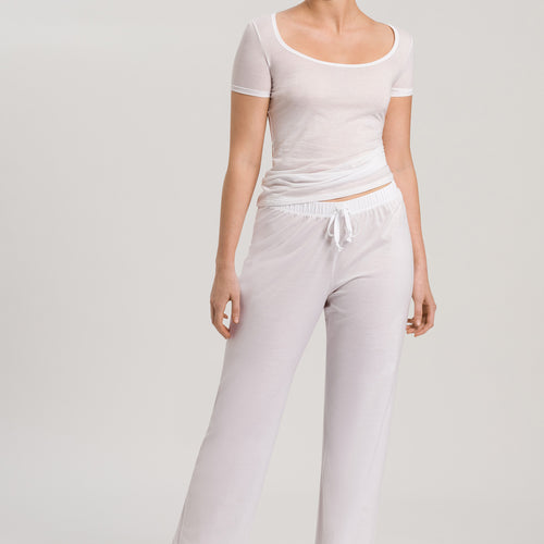 77955 Cotton Deluxe Drawstring Long Pant - 101 White