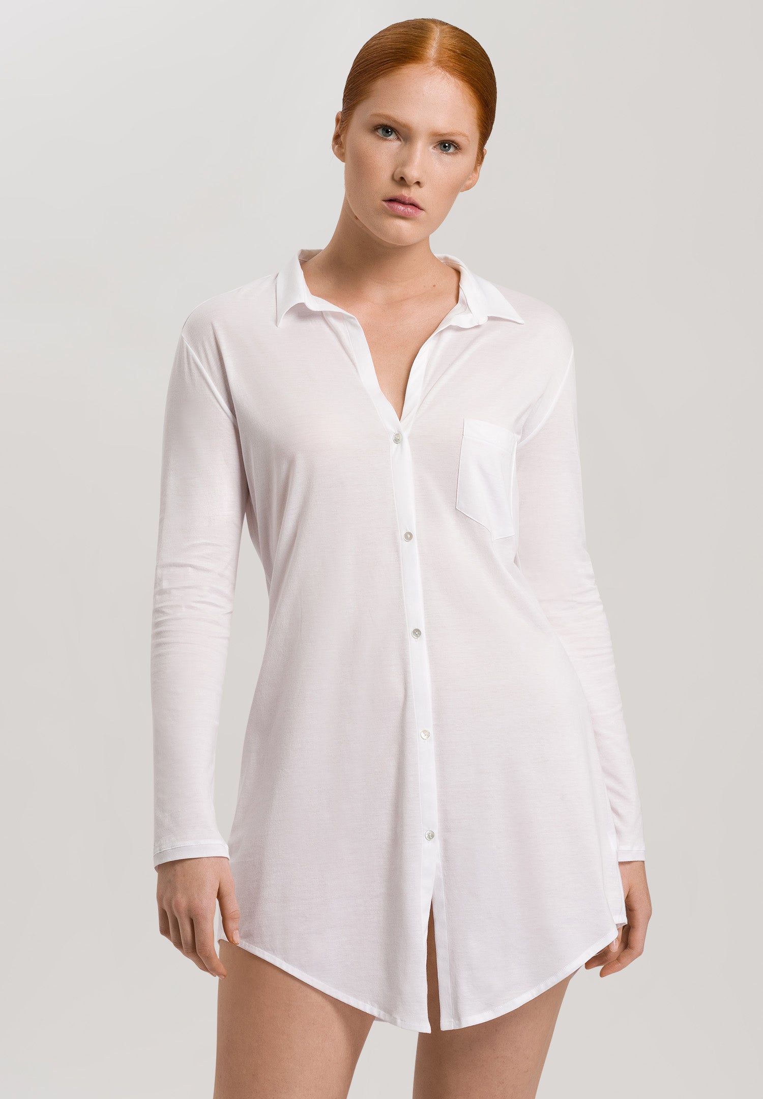 77958 Cotton Deluxe Boyfriend Sleepshirt - 101 White