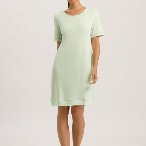 77963 Natural Comfort S/Slv Nightdress - 2706 Green Tea