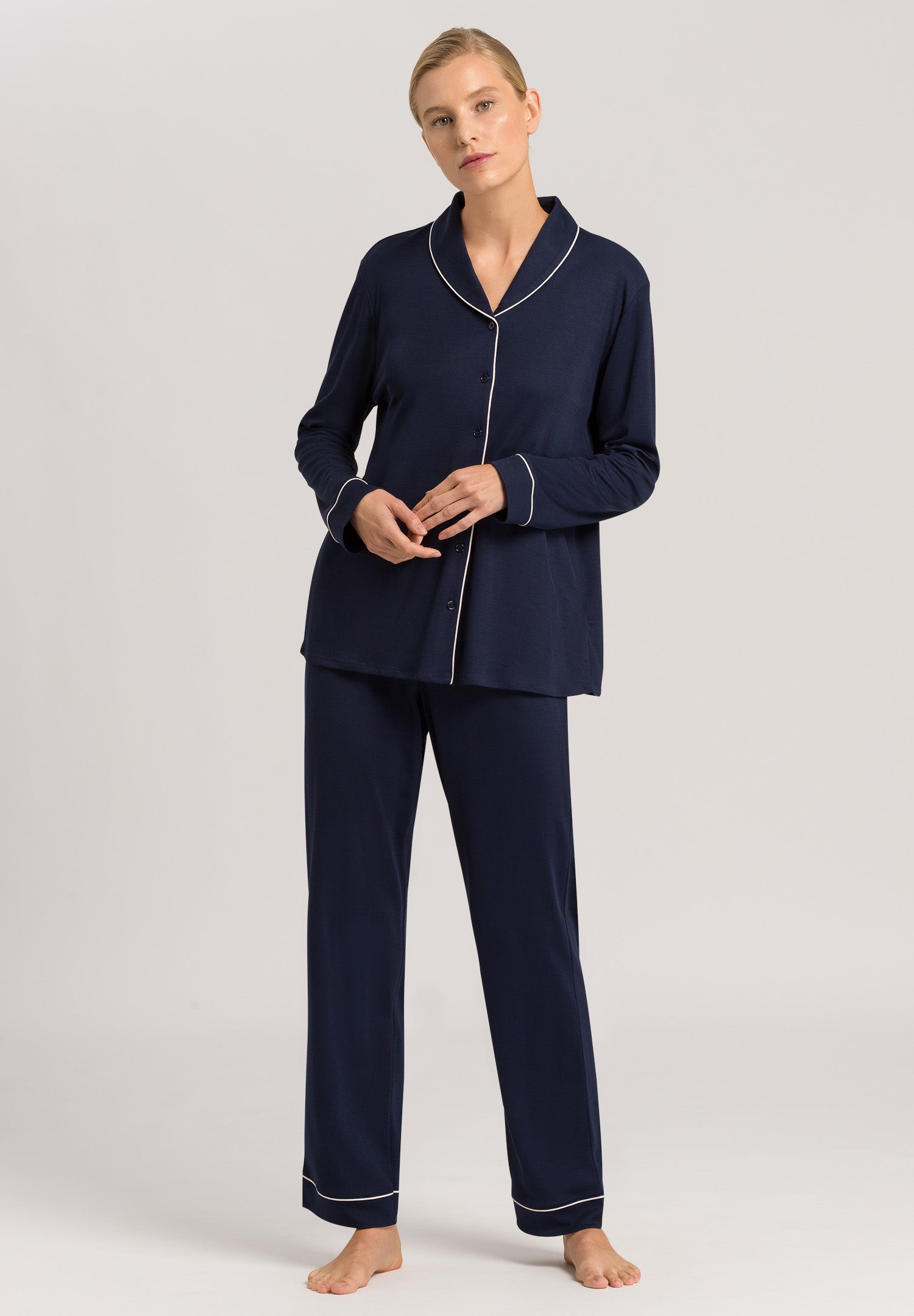 77966 Natural Comfort L/Slv Pajama - 1610 Deep Navy