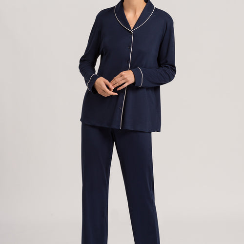 77966 Natural Comfort L/Slv Pajama - 1610 Deep Navy