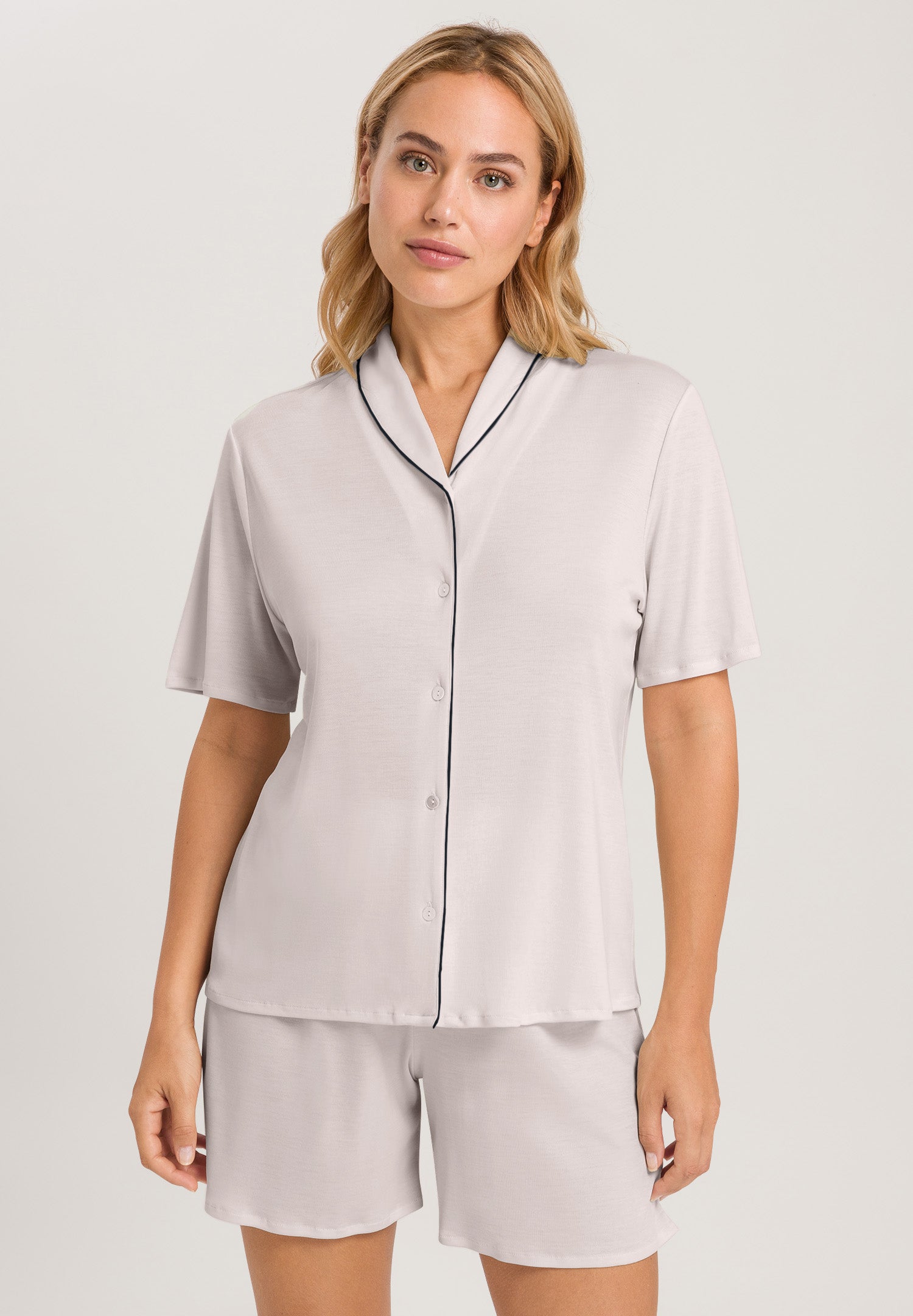 77977 Natural Comfort S/Slv Short Pajama - 1809 Almond