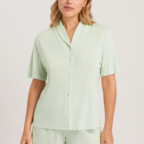 77977 Natural Comfort S/Slv Short Pajama - 2706 Green Tea