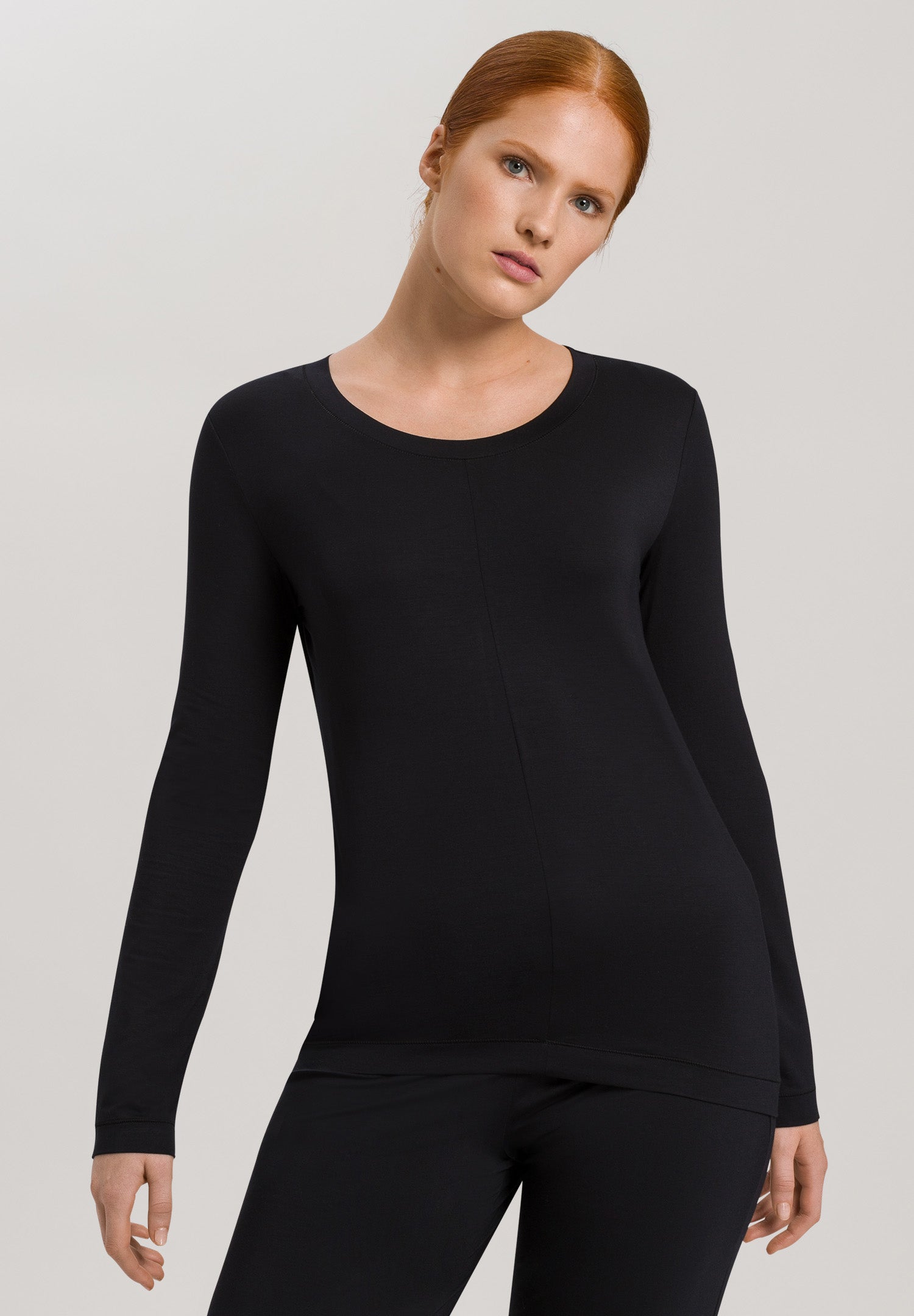 77996 Yoga Long Sleeve Top - 019 Black