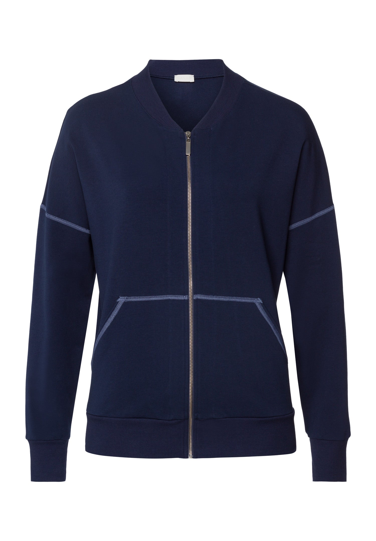 Natural Living Organic Cotton Zip-Up Jacket | Deep Navy 78431-1610