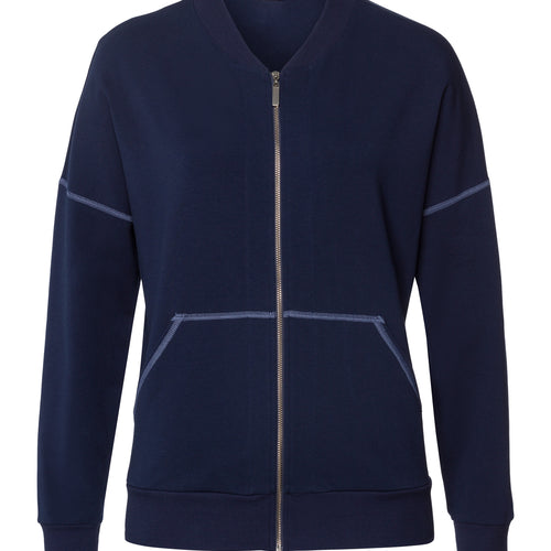 Natural Living Organic Cotton Zip-Up Jacket | Deep Navy 78431-1610