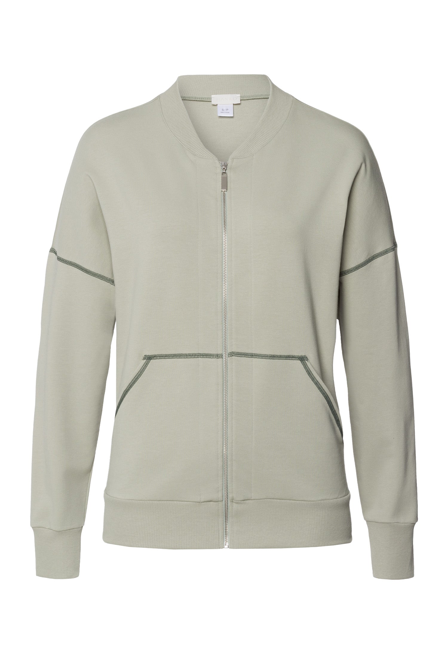 Natural Living Organic Cotton Zip-Up Jacket | Crystal Green 78431-2732