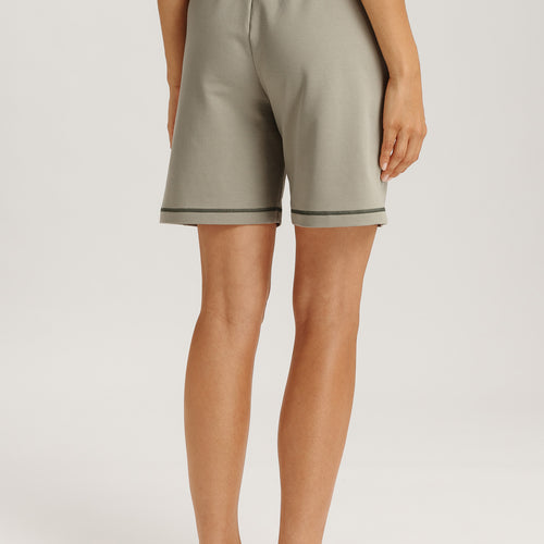 Natural Living Organic Cotton Drawsting Shorts | Crystal Green 78464-2732