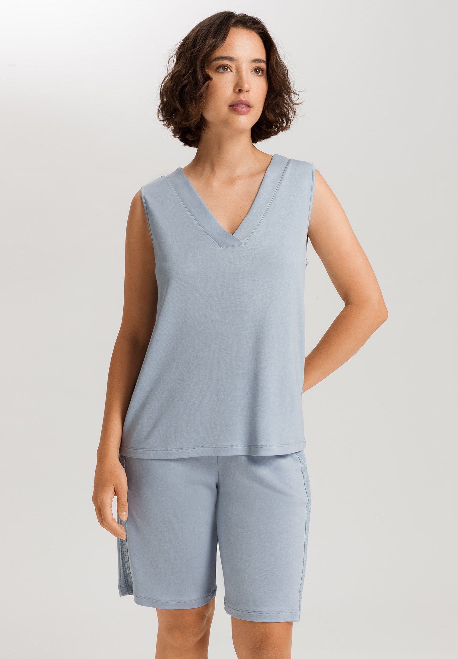 Pure Comfort Tencel™ V-Neck Tank Top | Sea Breeze 78477-2622