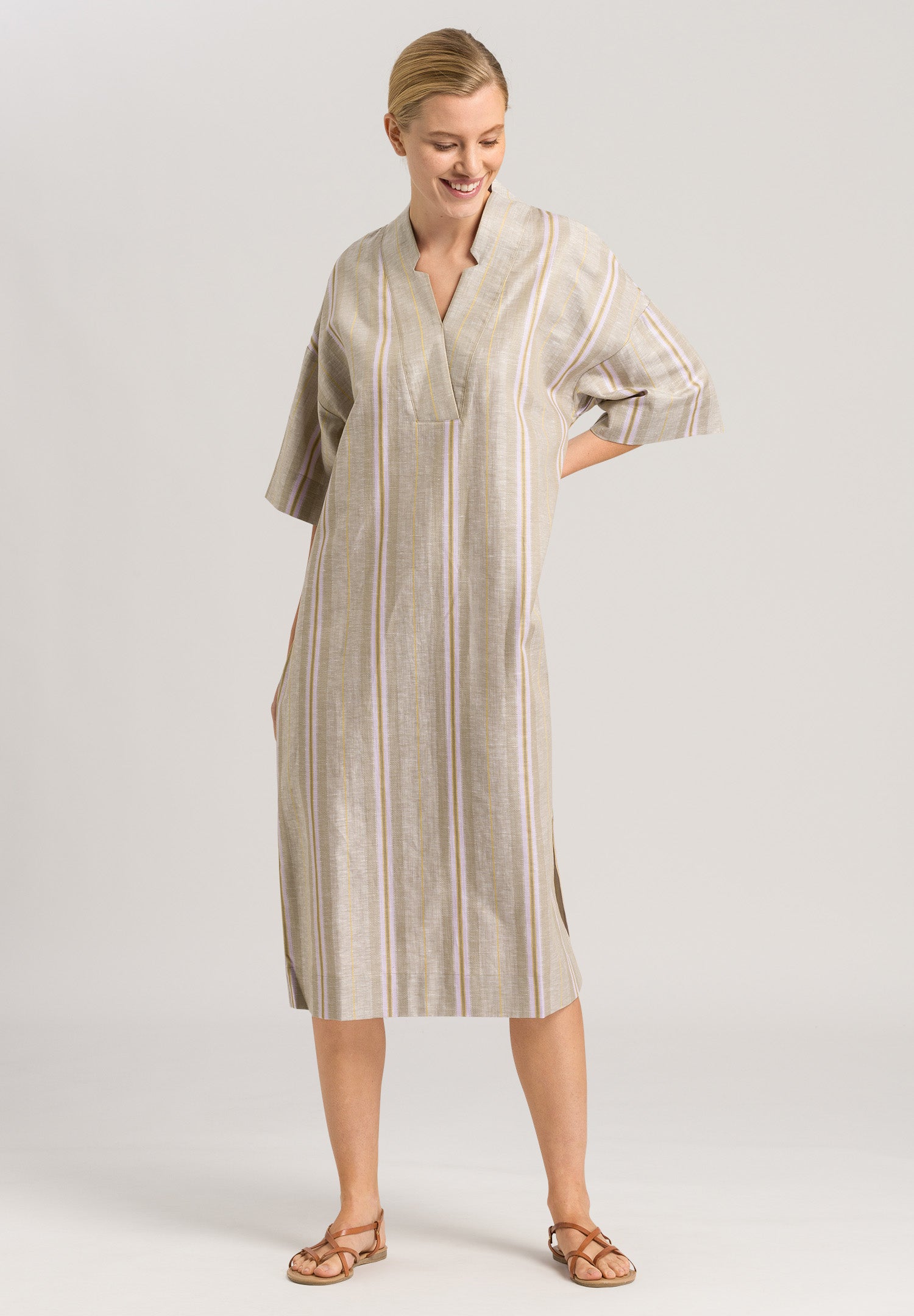 78671 Urban Casuals Dress - 2960 Affogato Stripe