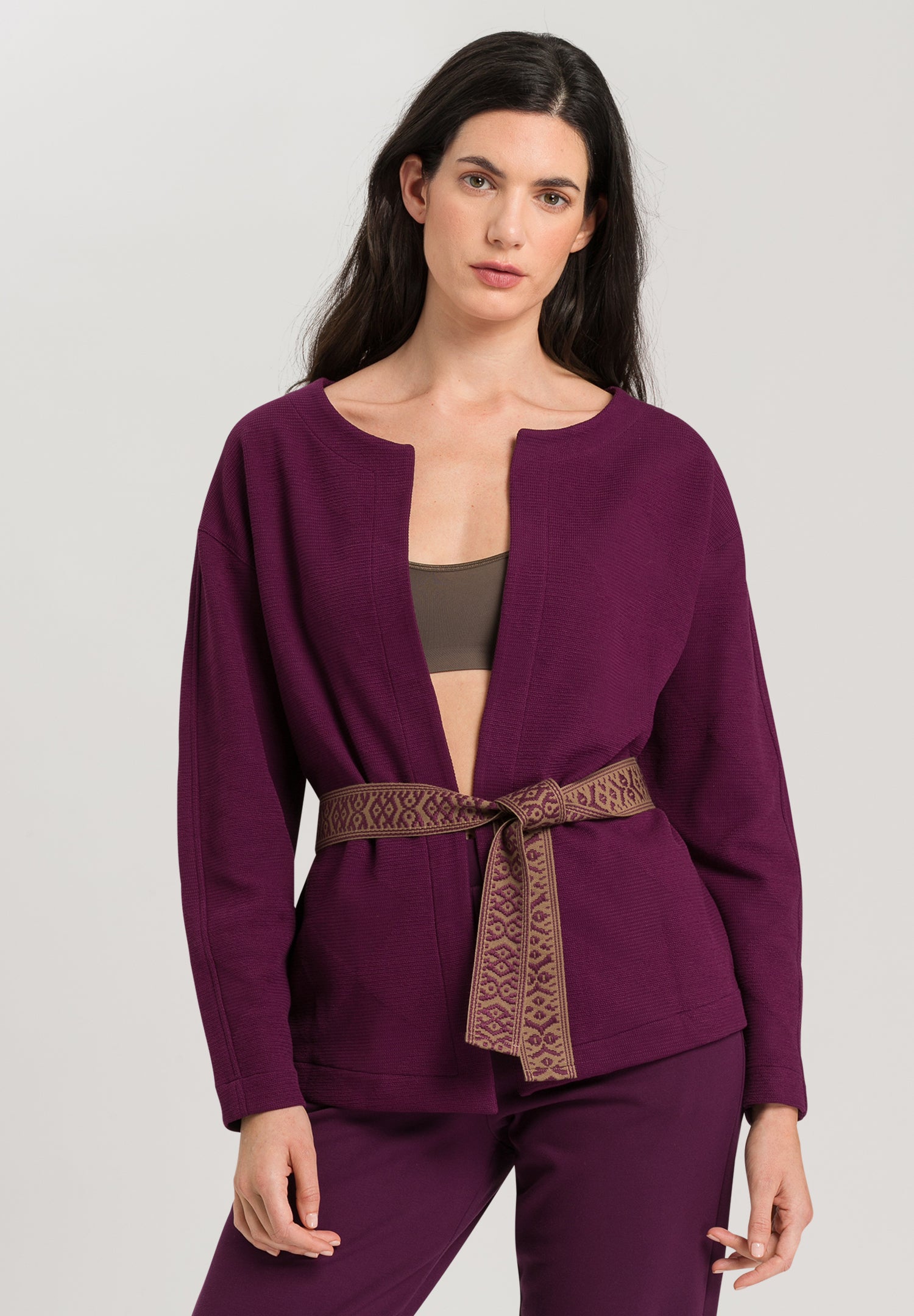 78679 Pure Comfort Belted Cardigan - 1488 Sumac