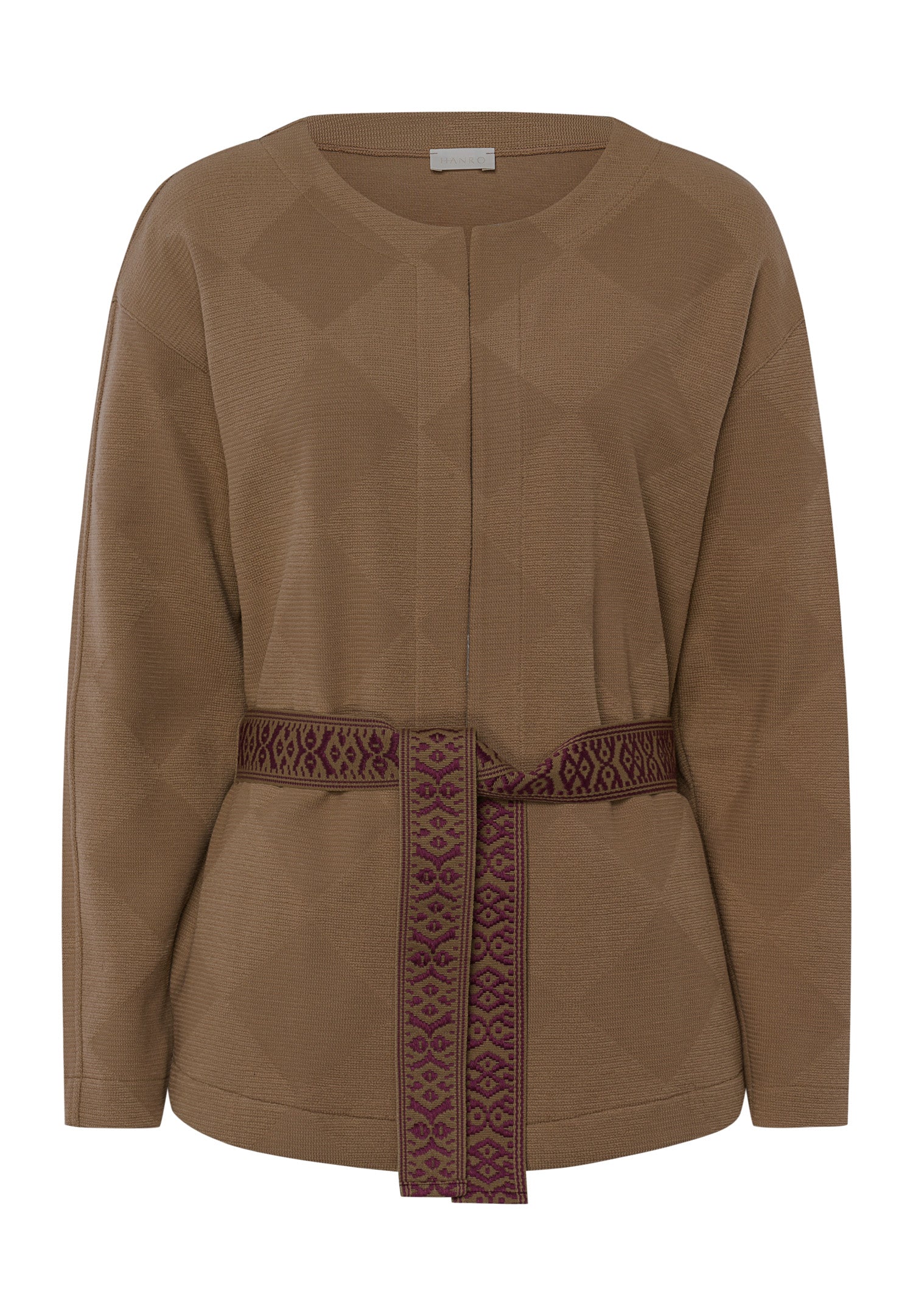 78679 Pure Comfort Belted Cardigan - 2821 Walnut