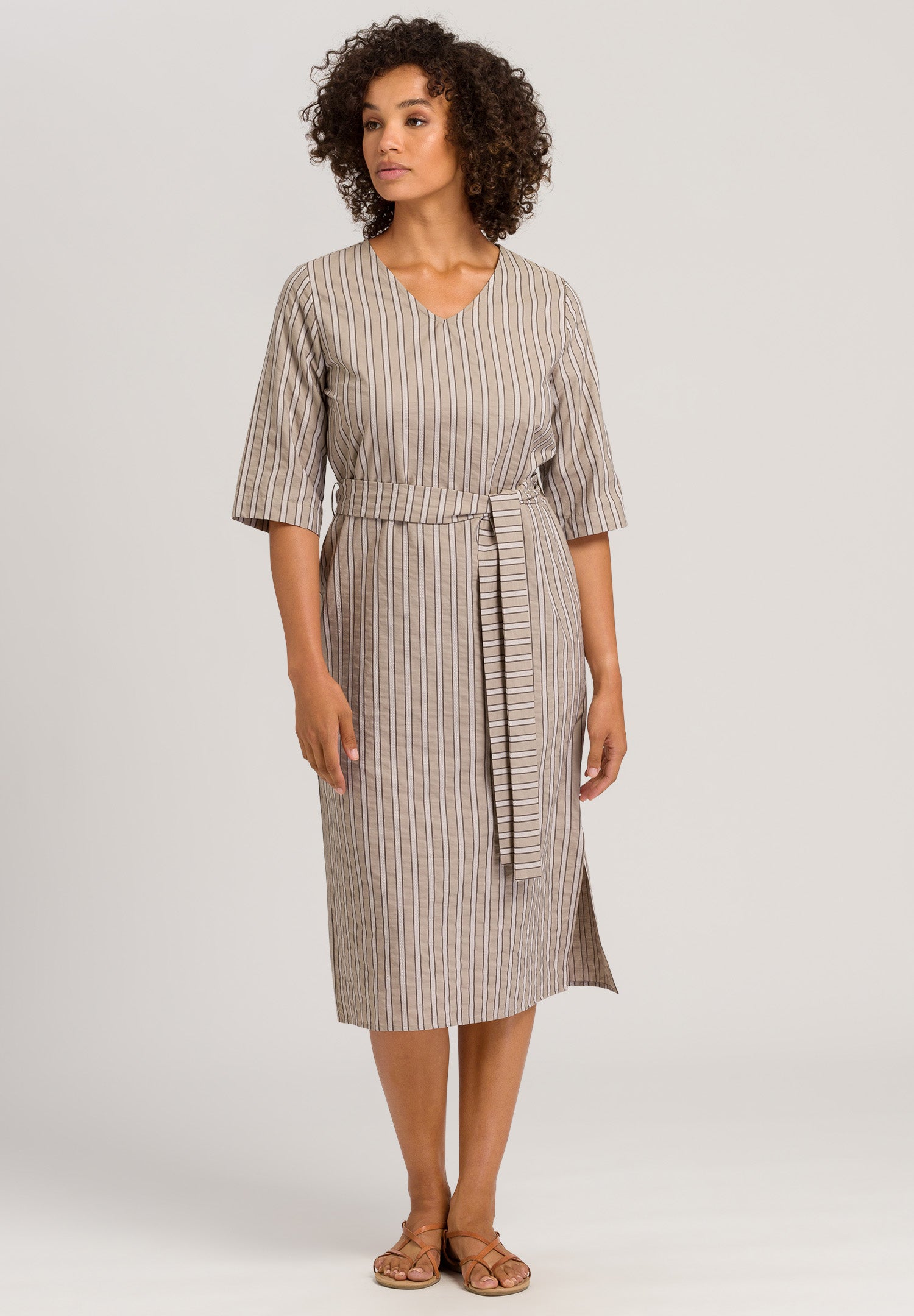 78709 Urban Casuals Dress - 2370 Earthy Stripe