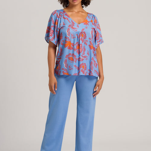 78727 Sunny Vibes 3/4 Sleeve Shirt - 2368 Vivid Flowers