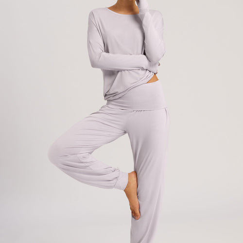 78796 Yoga L/Slv Shirt - 2461 Lilac Marble