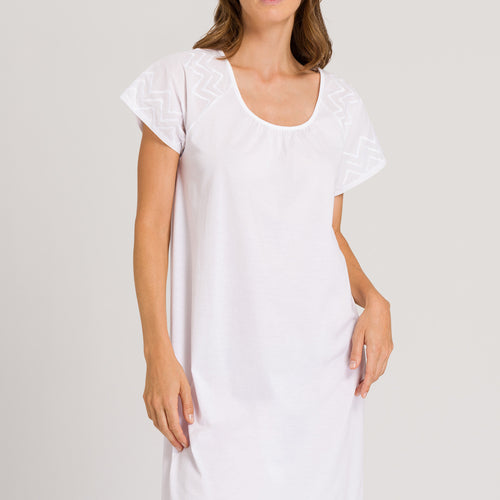 78979 Vivia Short Sleeve Nightgown - 101 White