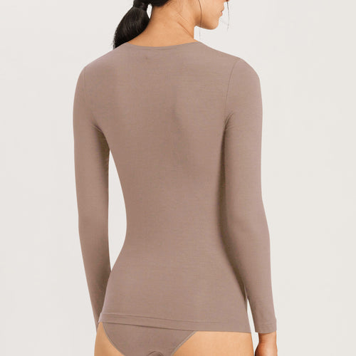 79069 Soft Touch Long Sleeve Top - 1825 Taupe Grey